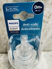 Philips Avent Anti-Colic Bottle Nipples 0M+ Slow Flow #1 Classic ~ Bpa Free