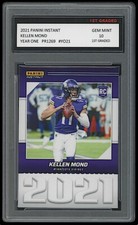 KELLEN MOND 2021 PANINI INSTANT YEAR ONE 1ST GRADED 10 ROOKIE CARD #YO21 VIKINGS