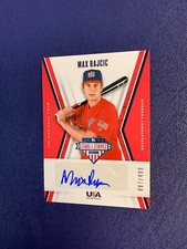 2019 USA Baseball Stars & Stripes 17U National Team Signatures Max Rajcic Auto