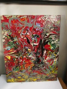 IMPRESSIONISM ART 16X20 SIGNED MUSK YAI REALISM PAINTING ABSTRACT - Picture 1 of 5