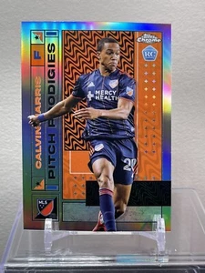 2022 Topps Chrome MLS Calvin Harris Pitch Prodigies ROOKIE REFRACTOR #46 - Picture 1 of 2