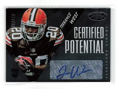 TERRANCE WEST #p-tw /399 RC 2014 PANINI CERTIFIED BROWNS ROOKIE AUTO - Image 1 of 2