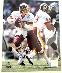 Washington Redskins Jay Schroeder Super Bowl XXII Campeón Firmado 8X10 Con Certificado de Autenticidad - Imagen 1 de 8