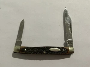 Navaja de bolsillo plegable vintage sin marca hecha en Japón #4315 - Imagen 1 de 2