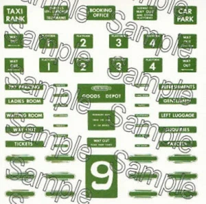 00 Gauge  BR(LMR) Station Signs (TSOOS) - Picture 1 of 1