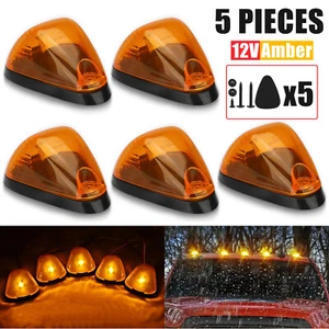 5Pcs Amber Lens LED Cab Roof Running Marker Light For Ford F250 F350 Super Duty - Picture 1 of 10