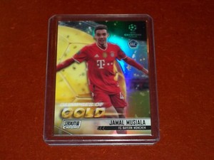 2020-21 Stadium Club Chrome UEFA Glimpses of Gold Refractors RC Jamal Musiala