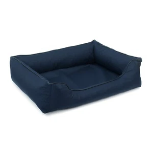 Cuccia ortopedica Valencia per cani colore blue scuro finiture bianche 100x75 - Imagen 1 de 3