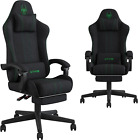 Gaming Chair Computer Chair Breathable Fabric Office Chair Cloth with Backrest D