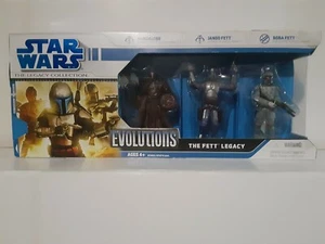 STAR WARS EVOLUTIONS The Fett Legacy (3) Figure Collection - Picture 1 of 6