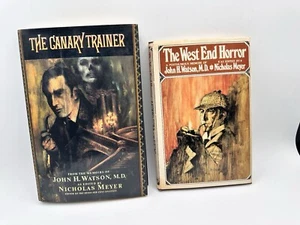 Nicholas Meyer: The Canary Trainer & The West End Horror (lot of 2) HC DJ - Picture 1 of 14