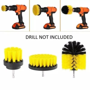 3PCS Drill Brush Power Scrubber Drill Attachments For Carpet Tile Grout Cleaning - Picture 1 of 10