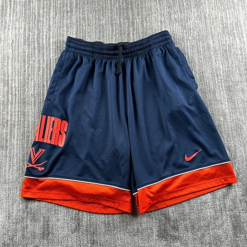 Virginia Cavaliers Nike Shorts Adult Large Orange Blue Dri Fit Collegiate Mens Cover