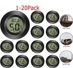 Mini Digital LCD Thermometer Hygrometer Humidity Temperature Meter Indoor Tester - Picture 1 of 17