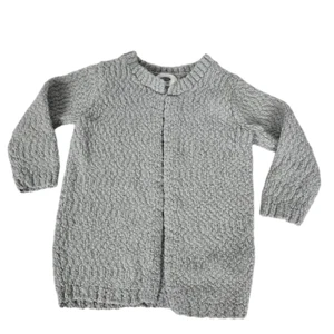 Old Navy Girls Gray Coatigan Size 4T Open Front Long Cardigan - Picture 1 of 5
