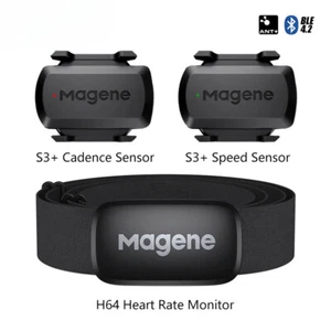 Sensor de velocidad/cadencia modo dual velocímetro bicicleta ANT + monitor de ritmo cardíaco Bluetooth - Imagen 1 de 29