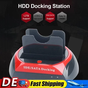 HDD-Dockingstation SATA USB 2.0 auf IDE 2,5 3,5 Zoll Festplattengehäuse (EU) - Bild 1 von 8