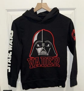 Gap x Star Wars Collab Darth Vader Hoodie Boys Kids Size L Large 10 Black Red - Picture 1 of 6