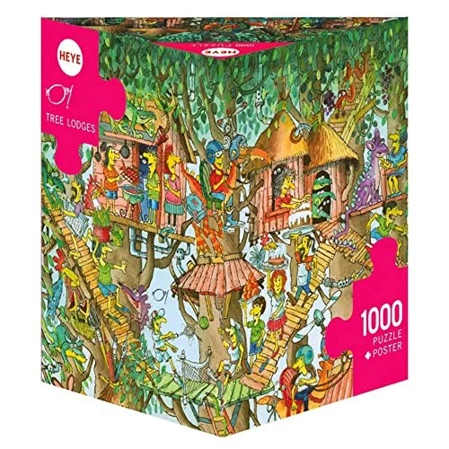1000-piece HEYE Puzzle Korky Paul: Tree Lodges 50x70cm 29990from JP - Image 1 of 1