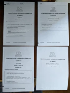 13+ ISEB CASE German Reading Writing Listen Academic Scholarship Exam Past Paper - Picture 1 of 1
