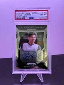 2020-21 Panini Prizm Premier League Signatures Heung-Min Son Auto - PSA MINT 10 - Bild 1 von 2