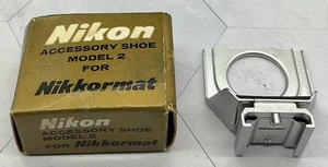 Zapato Accesorio Nikon Modelo 2 Para Nikon Nikkormat Hecho en Japón en Caja - Imagen 1 de 13