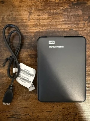 Western Digital WDBUZG0010BBK-WESN 1 TB Portable External Hard Disk - Black - Image 1 of 4