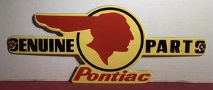 "SIGNO DE CONCESIONARIO INDIO AUTOMÁTICO PORCELANA 18"" DISTRIBUIDOR DE PIEZAS PONTIAC DE COLECCIÓN" - Imagen 1 de 6