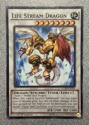 Life Stream Dragon LC5D-EN246 Legendary Collection 5D's 1st Edition NM - Image 1 of 2