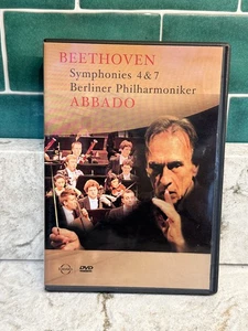 Beethoven Symphonies 4 + 7 DVD 2004 NEW Claudio Abbado Berliner Philharmoniker - Picture 1 of 1