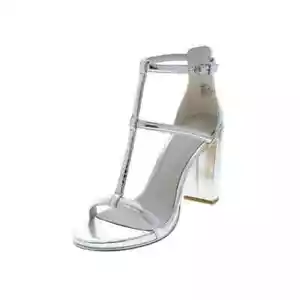 Kenneth Cole New York Women's Deandra Dress Sandals, Silver, Size 7.5M, NIB - Picture 1 of 4
