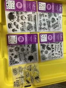 Crafters companion Season’s Greetings Autumn Afternoon Spring Acrylic Stamp Set - Picture 1 of 7