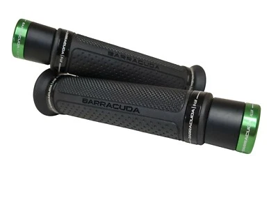 Suzuki GSX1250FA Barracuda Grips Ring Black + Green B-Lux Bar Ends - Image 1 of 3