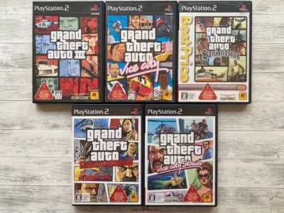 SONY PS2 Grand Theft Auto Ⅲ & Vice City & San Andreas & liberty City Stories set - Image 1 of 4