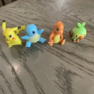 Pokemon 1.5” Battle Figures Pikachu, Charmander Ect. 2019 ( Lot Of 4 Figures ) - Picture 1 of 3