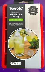 Tovolo Silicone Perfect Cube Ice Tray - 1.25" Cubes - Set of 2 - New - Picture 1 of 4