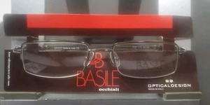 NEW BASILE Occhiali 9306 SILVER EYEGLASSES Sunglasses FRAMES COL 20 49/18 Italy - Picture 1 of 9