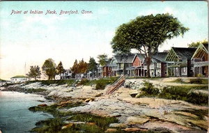 BRANFORD, CONNECTICUT - PUNTO DE VISTA EN CUELLO INDIO - 1909 - POSTAL ANTIGUA - Imagen 1 de 2