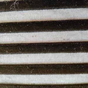 Fabric for all knitted Black knitted sheer /Terry Stripe by the 80cm By 200cm W - Picture 1 of 5