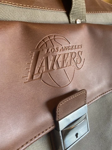 Los Angeles Lakers Leather Hand Bag And laptop Bag Cover