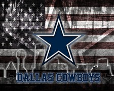 DALLAS COWBOYS Tribute Poster, Dallas Cowboys 2 Poster 16x20in Free Shipping US