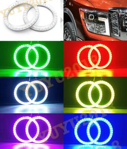 RGB Anillo Halo para Nissan Titan XD 16-17 Faro Ángel Ojo Lámpara Multicolor DRL - Imagen 1 de 21