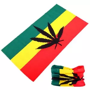 COMPRA 1 OBTÉN 1 HOJA DE REGGAE GRATIS PAÑUELO ENVOLVENTE PAÑUELO unisex sombrero de cabeza #08 - Imagen 1 de 1