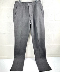 LANVIN Gray Men’s Flannel Straight Leg Trouser Pants Pleated Sz 48 US M - Picture 1 of 10