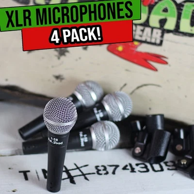Cardioid Dynamic Vocal Microphones - Singing Karaoke Recording Studio Mic PACK - Image 1 of 4