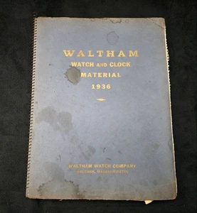 Uhrmachernachlass alt Vintage antik Waltham Uhr und Uhrenmaterial 1936 - Bild 1 von 8
