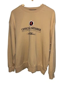 Air Jordan Official Member Sweatshirt Mens XL Yellow Flight Club Embroidered - Picture 1 of 7