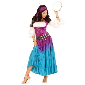 Zirkus Wahrsagerin Kostüm Gipsy Damenkostüm Hellseherin Zigeunerin Kleid M 38-40 - Bild 1 von 3