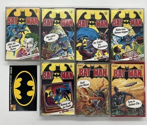 Batman Hörspielkassetten Set 7 MC  OHHA Verlag Mit 1 Original Aufkleber - Bild 1 von 12