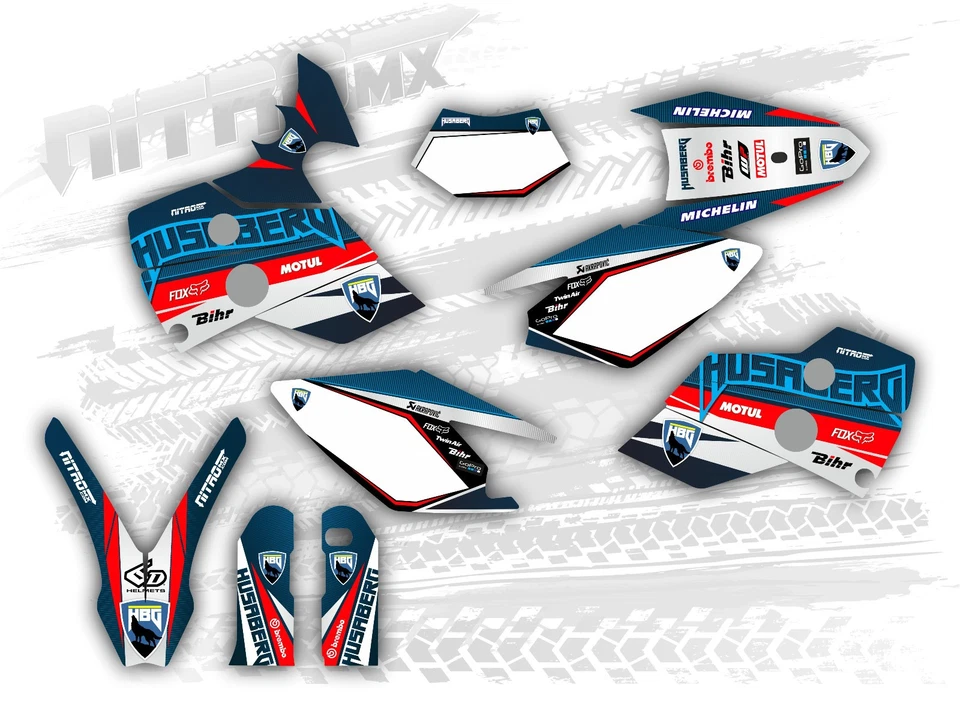 Graphics Kit fits Husaberg FE 400 450 501 550 650 2001 2002 2003 2004 2005 Decal — 第 1/1 张图片